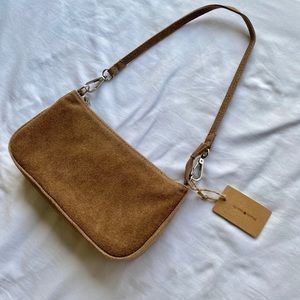 Brandy Melville Martina brown suede handbag
